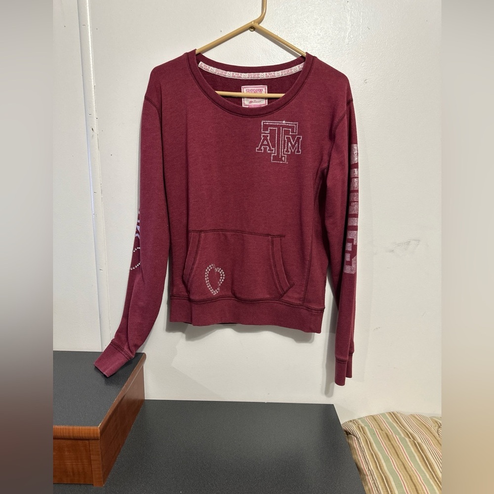Victoria's Secret Maroon Sweatshirt with Logo . A&M Aggies